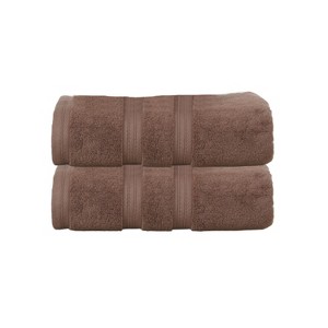 Home Weavers Elegance Essentials 550GSM 100% Cotton Zero Twist Super Absorbent Bath Towel Set - 1 of 4