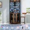 Aheaplus 5-Layer Corner Wine Cabinet with LED Light Strip and Glass Rack, Corner Display Shelf with Power Socket - 4 of 4
