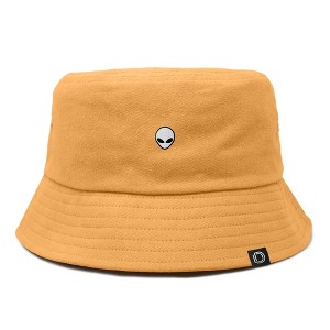 Dalix Lil Alien Embroidered Cotton Bucket Hat Cap Outdoor Space Summer Mens - 1 of 4