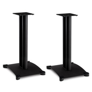 Sanus SF22 Steel Series 22" Bookshelf Speaker Stands - Pair (Black) - 1 of 2