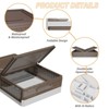 YIGII Under Bed Storage Containers, Under Bed Storage With Wheels,Underbed Storage Bins For Closet And Under Sofa To Storing Clothes, Quilts, Shoes - 2 of 4