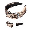Unique Bargains Women's Elegant Sequined Knotted Wide Hairband 6.69"x5.31" 1 Pc - 3 of 3