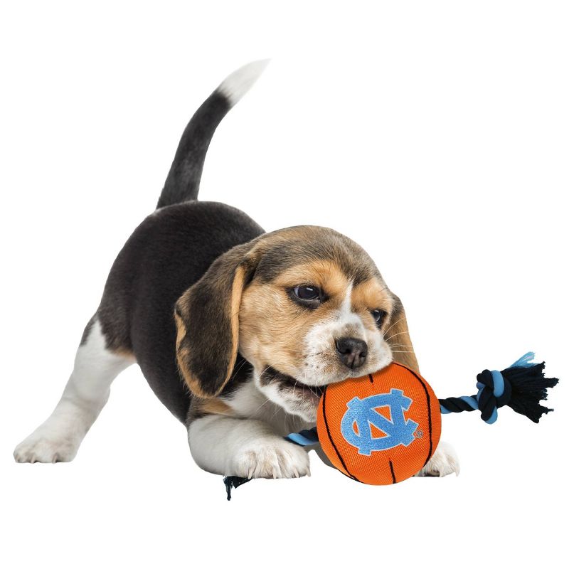 NCAA North Carolina Tar Heels Basketball Rope Dog Toy, 3 of 4