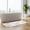Modern Washable Area Rug - Neutral Abstract Design, Non-Slip Backing, Stain-Resistant Low Pile for Living Room, Bedroom & Office - 4 of 4