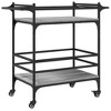 CLIHOME 3-Tier Rolling Kitchen Trolley, Serving Bar Cart for Home with Removable Wheels - 4 of 4