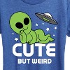 Women's - Instant Message - Alien Cute But Weird Short Sleeve Graphic T-Shirt - 2 of 4
