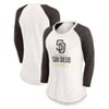 MLB San Diego Padres Women's White 3/4 Sleeve Fashion T-Shirt - 3 of 3