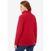 Woman Within Plus Size Microfleece Quarter-Zip Pullover - 3 of 4