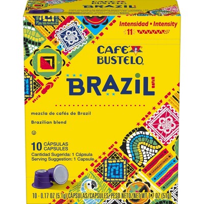 Café Bustelo Brazil Nespresso Dark Roast Coffee - 10ct