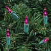 Novelty Lights 50 Light Incandescent Mini Christmas String Lights Green Wire 11 Feet - 4 of 4