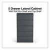 Alera Lateral File, 5 Legal/Letter/A4/A5-Size File Drawers, Charcoal, 36" x 18.63" x 67.63" - 2 of 4