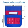 Carson Dellosa Education Chairback Buddy™ Pocket Chart, Blue/Red, Pack of 2 - 3 of 4