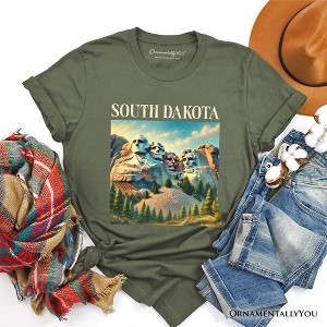 Majestic South Dakota State Mount Rushmore T-Shirt, Historic American Monument Travel Tee and Keepsake Souvenir | OrnamentallyYou - 1 of 4