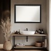 Amanti Art Downton Black Beveled Wood Framed Bathroom Vanity Wall Mirror - 4 of 4
