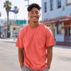 Dalix Mens Lil Smile Midweight Garment Dye Tee - 3 of 4