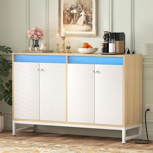 Aheaplus Storage Buffet Cabinet with LED Light - 1 of 4