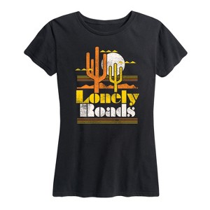 Women's - Country Casuals - Lonely Roads Short Sleeve Graphic T-Shirt - 1 of 4
