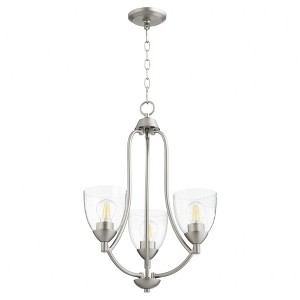 Quorum Lighting Barkley 3 - Light Chandelier in  Satin Nickel - 1 of 1