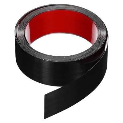 Unique Bargains Self-Adhesive Stainless Steel Mirror Finish Peel and Stick Wall Trim
