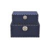 Cheungs Isra Set of 2 Studded Linen Mini Trunks - Navy Blue - 3 of 4
