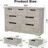 Jojoka 7 Drawer Dresser for Bedroom,Modern Double Dresser with Embedded Handles Design for Living Room - 2 of 4