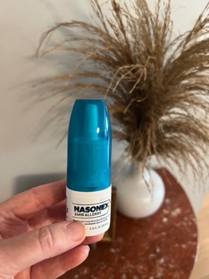  Nasonex 24HR Allergy Nasal Spray, Allergy + Congestion,  Non-Drowsy Relief in Full Prescription Strength, 120 Spray : Health &  Household