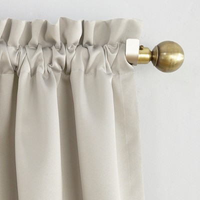 Pearl Blackout Rod Pocket Single Curtain Panel, 40" x 84"
