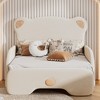 Twin XL Upholstered Sofa Bed with Bear Shaped Headboard - 4 of 4