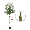 Artificial Olive Tree,Faux Olive Trees in Pot, Tall Fake Plant with Realistic Leaves and Fruits - 4 of 4