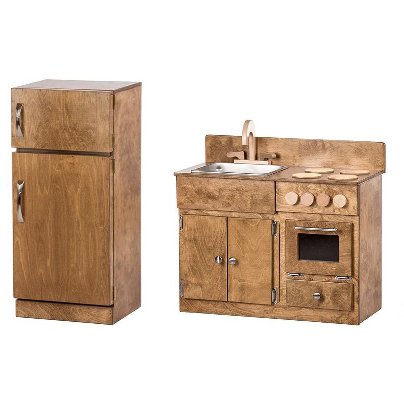 Remley Wooden Sink/Stove & Refrigerator Kitchen Playset CPSIA Kid Safe Finish - Ships Assembled, 1 of 6