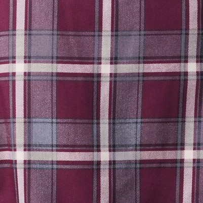 burgundy/gray plaid