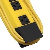 Tripp Lite 6-AC Outlet 1,500-Joules Protect It!® Industrial Safety Surge Protector Power Strip with Cord Wrap, 9-Ft. Cord, TLM609SA in Yellow - 4 of 4