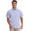 INSPIRE CHIC Men's Classic Business Short Sleeved Button Down Plaid Shirt - 2 of 4