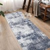 Washable Runner Rug Modern Abstract Non-Slip Stain-Resistant Indoor Carpet Hallway Low Pile Bedroom Laundry Entrance - 2 of 4