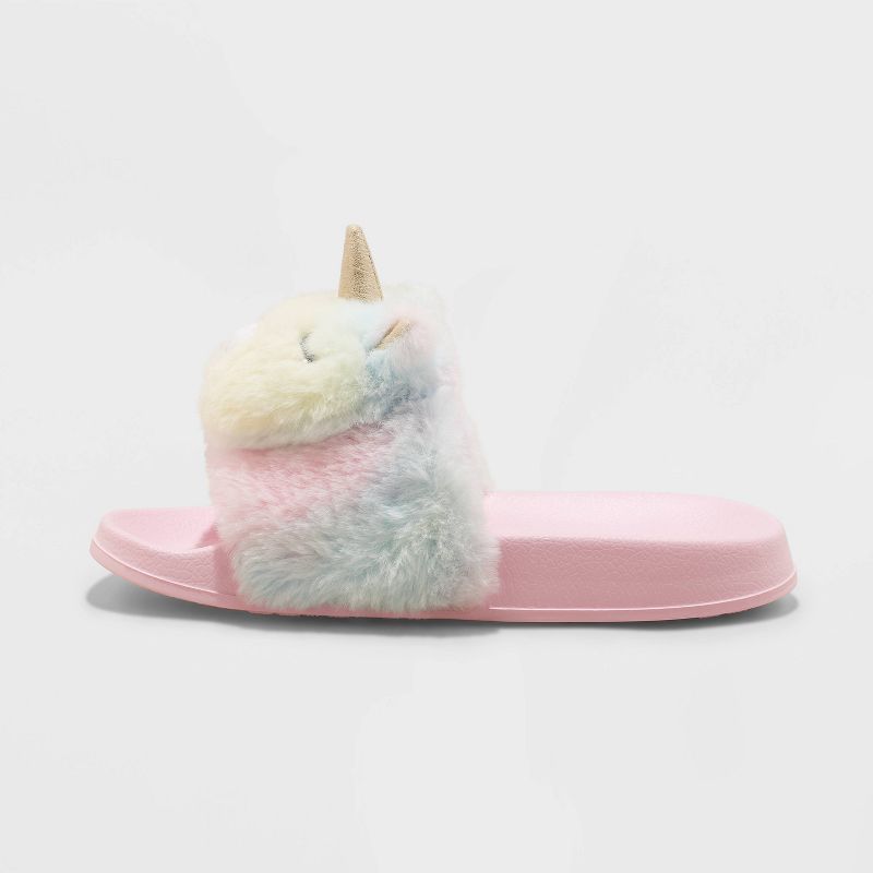 Kids' Lea Unicorn Footbed Slide Slippers - Cat & Jack™, 3 of 6