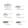 Martha Stewart Badgley Hybrid Nonstick 10 Piece TriPly Stainless Steel Cookware Set. - 2 of 4