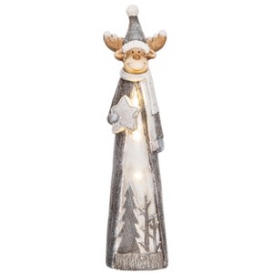 Transpac Resin 19.25 in. Multicolored Christmas Light Up Decor - 1 of 2