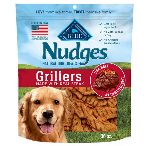 Blue Buffalo Nudges Grillers Natural Dog Treats With Beef Steak 36oz Target