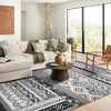 Rugs Washable Non-Slip - Vintage Geometric Area Rug ,Bedroom, Low Pile Stain Resistant Large Carpet, Boho Chic Home Decor - 2 of 4