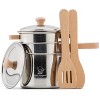 New Classic Toys Metal Pan Set with Wooden Handle - 3 of 4
