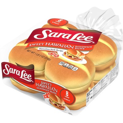 Sara Lee Hawaiian Hamburger Buns - 18oz