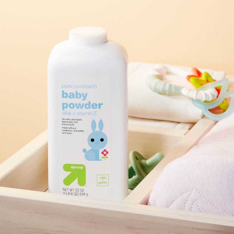 Baby Powder - Aloe Vera Vitamin E - 22oz - up &#38; up&#8482;, 3 of 5