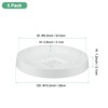 Unique Bargains Plastic Indoor/Outdoor Durable Plant Saucer Water Catcher Tray 3 Pcs - 2 of 4