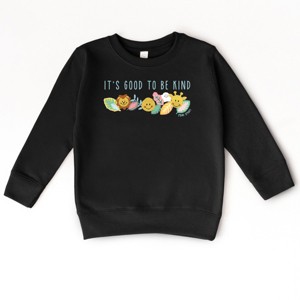 The Juniper Shop Mini Smiley It's Good To Be Kind Lumi Toddler Sweatshirt - 1 of 4