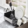 KitchenAid Compact Dishrack: Freestanding Drying Rack with Drain Board & Caddy, Black/Silver, Countertop Use - 2 of 4