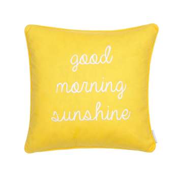 Yellow Good Morning Sunshine Pillow - Levtex Home