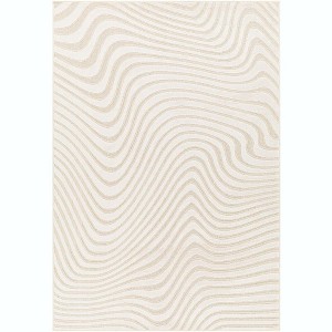 Mark & Day Kirklin 2'x3' Rectangle Woven Indoor Area Rugs Beige: Modern Abstract, Stain-Resistant, Viscose Wool Blend - 1 of 4