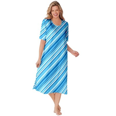 Dreams & Co. Plus Size Long Tagless Sleepshirt