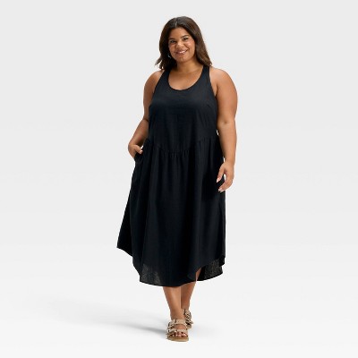 Women's Drop Waist Midi A-Line Dress - Universal Thread™