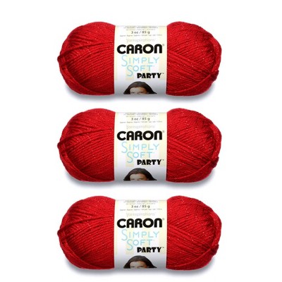 Caron Simply Soft Party Black Sparkle Yarn - 3 Pack Of 85g/3oz - Acrylic -  4 Medium (worsted) - 164 Yards - Knitting/crochet : Target